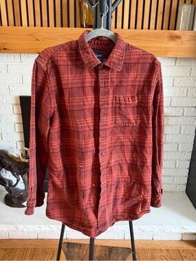 Grayers Red Plaid Casual Button-Down Shirt